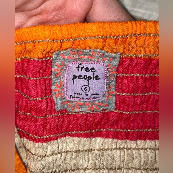 FREE PEOPLE "Taste The Rainbow" Dress - Tropical Punch Combo- Size 6, EUC - Picture 11 of 15